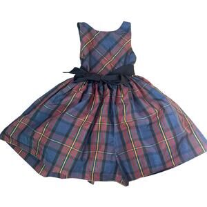 Girls Ralph Lauren Dress Holiday Tartan Plaid Size 5